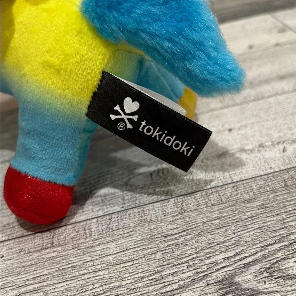 tokidoki Red and Yellow Unicorn Plush